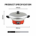 POWERPAC PPEC815 ELECTRIC WOK, STEAMBOAT, MULTI COOKER 12